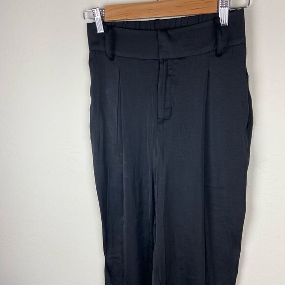Cupcakes & Cashmere Lindsey Paper Bag High-Waisted Pant - Black - Picture 3 of 8